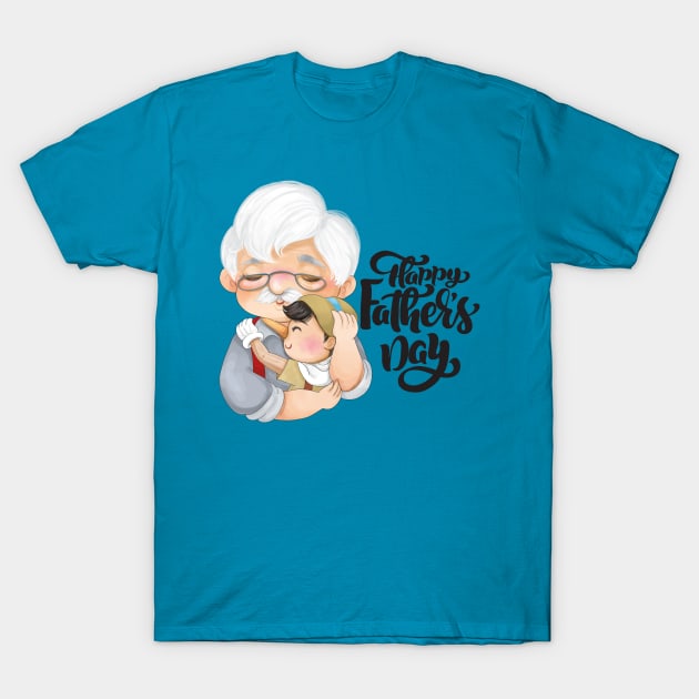 Pinocchio Happy Father's Day T-Shirt by WalkingMombieDesign